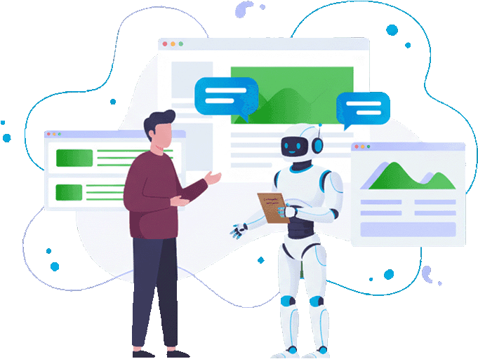 Chat auto-reply illustration